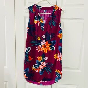 Old Navy Floral Mini Dress - Purple and Orange